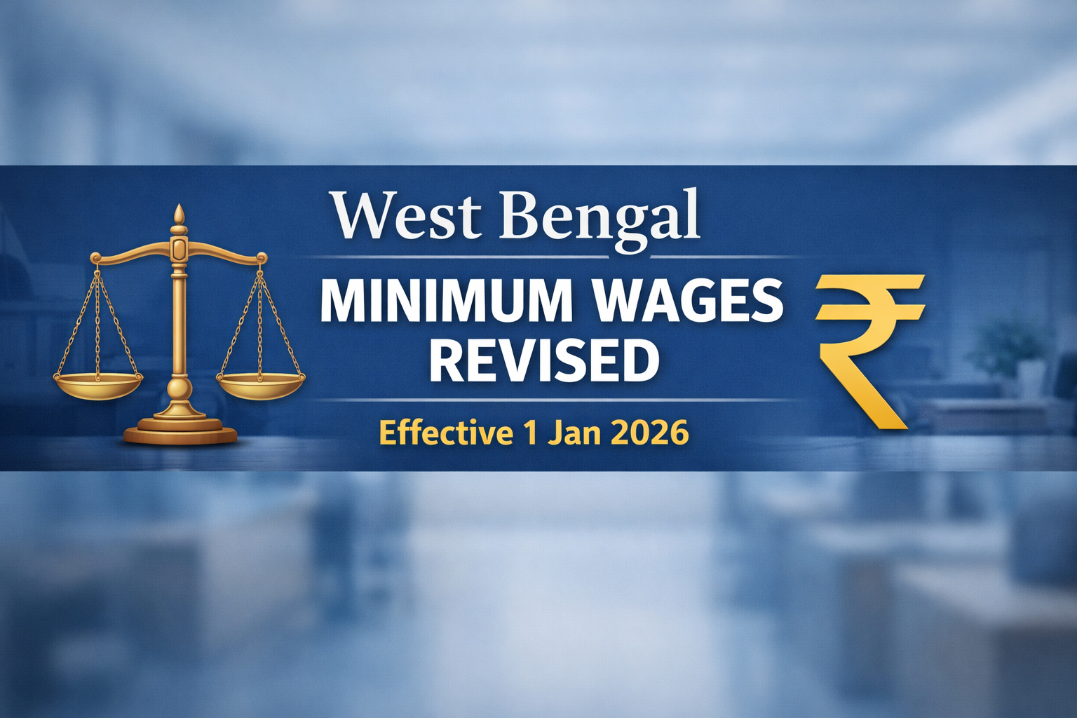 West Bengal Minimum Wages Revised Effective 1st January 2026